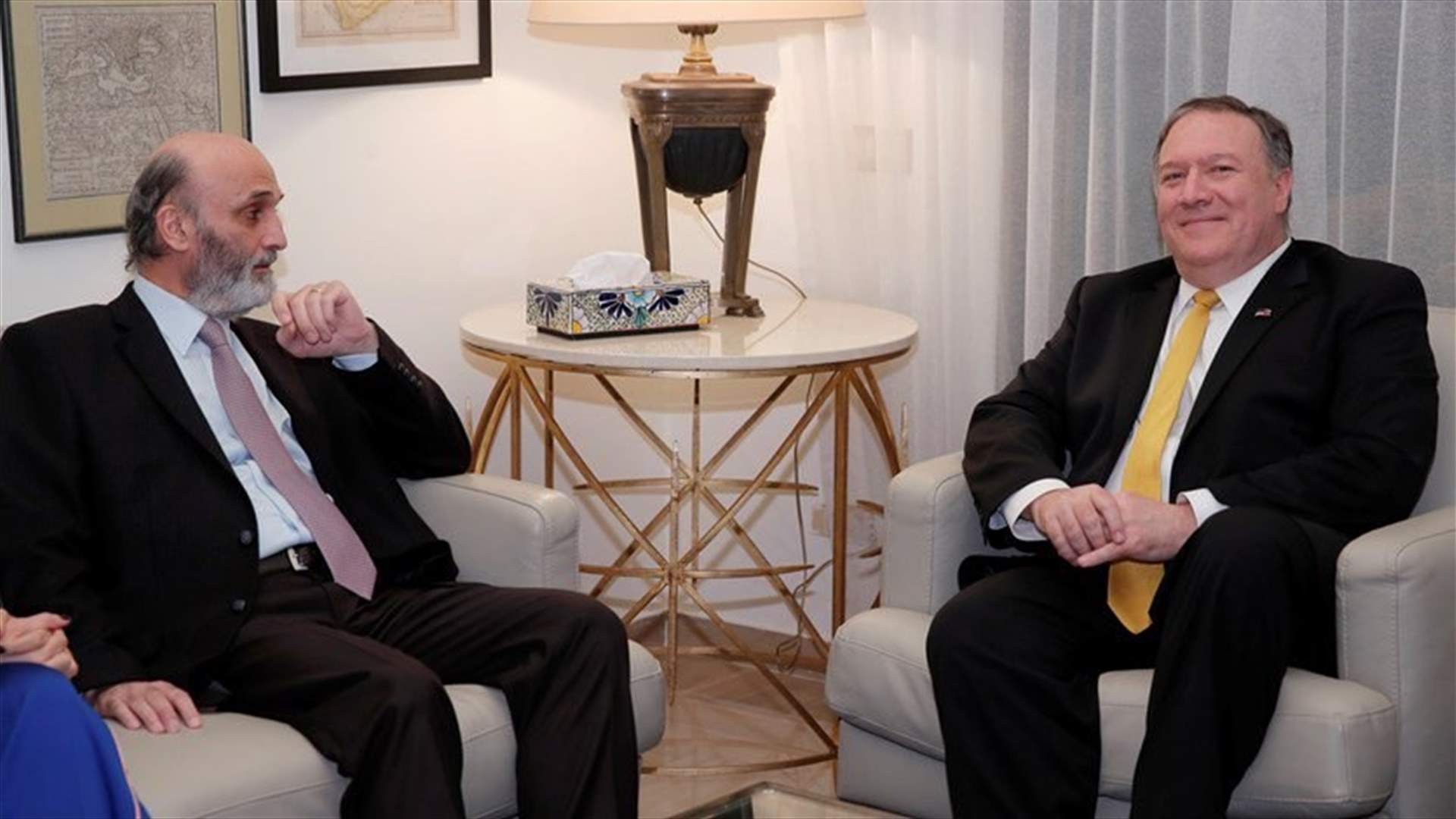 Pompeo meets with Geagea
