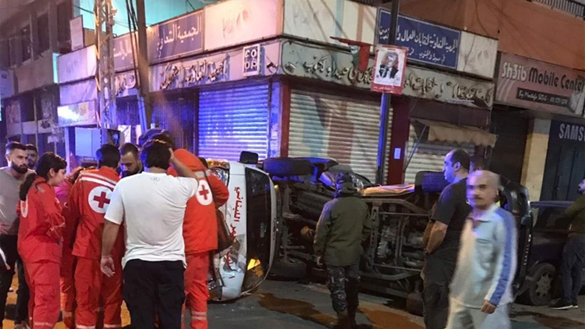 قتيل و5 جرحى في حادث سير مروّع في صيدا فجراً... (صور وفيديو)