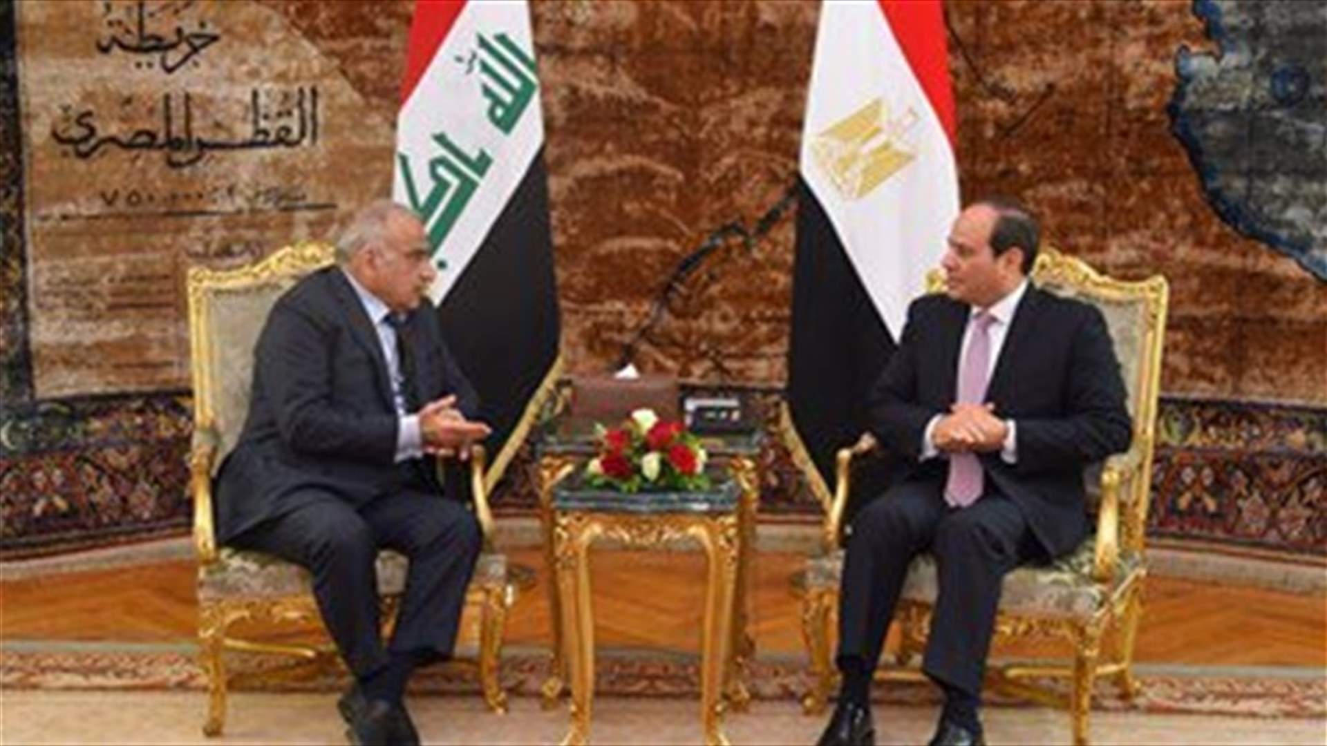 Security tops agenda as Iraqi PM visits Egypt in first foreign trip