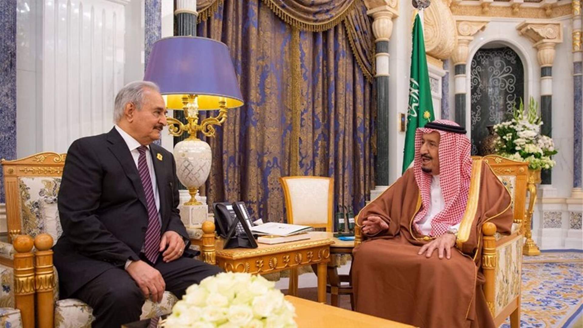 الملك سلمان لقائد الجيش الليبي: المملكة حريصة على أمن واستقرار ليبيا
