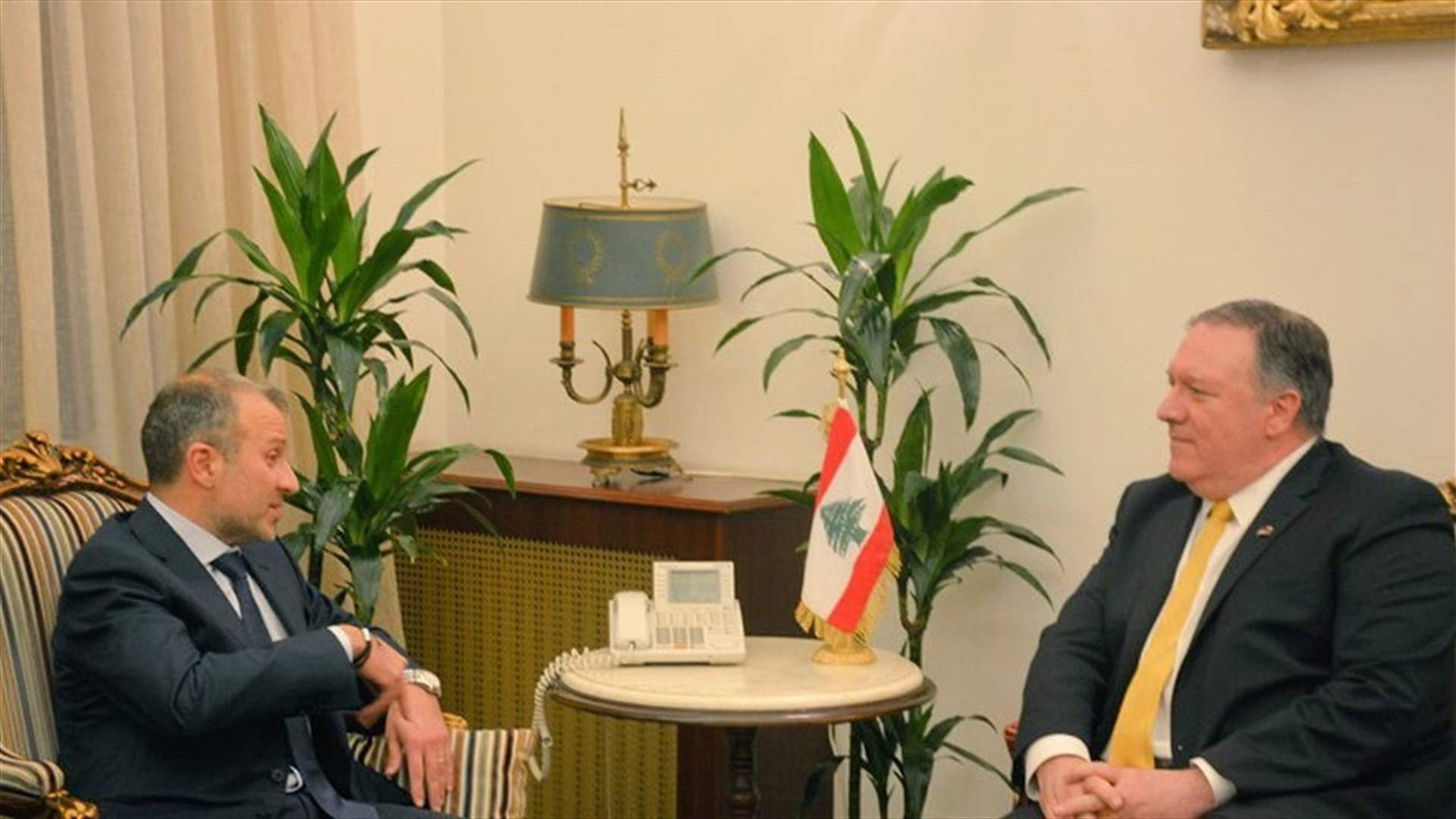 Bassil: Pompeo’s statement on refugees is an advanced step
