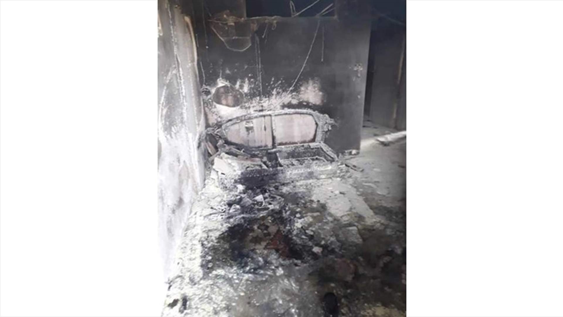 اصابات جراء احتراق منزل في البياض ـ الضنية