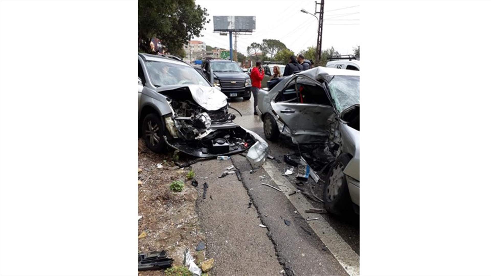 جريحان بحادث مروع في جعيتا ( صوَر)