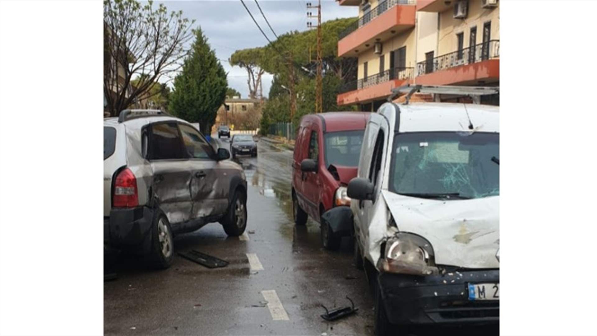ثلاثة جرحى بحادث سير على طريق بشمزين بطرام