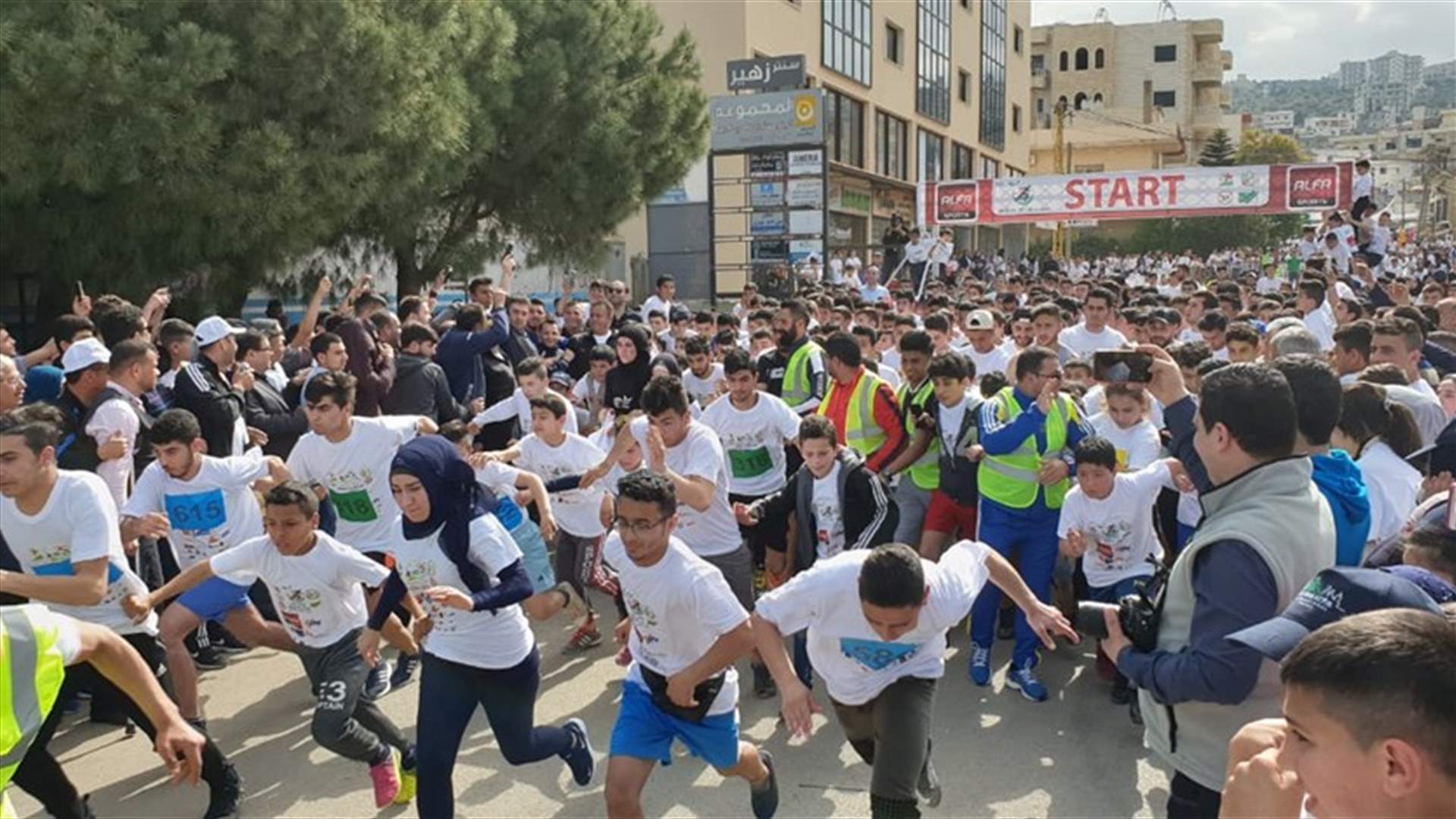 الحريري رعى احتفال نصف ماراثون عكار في حلبا