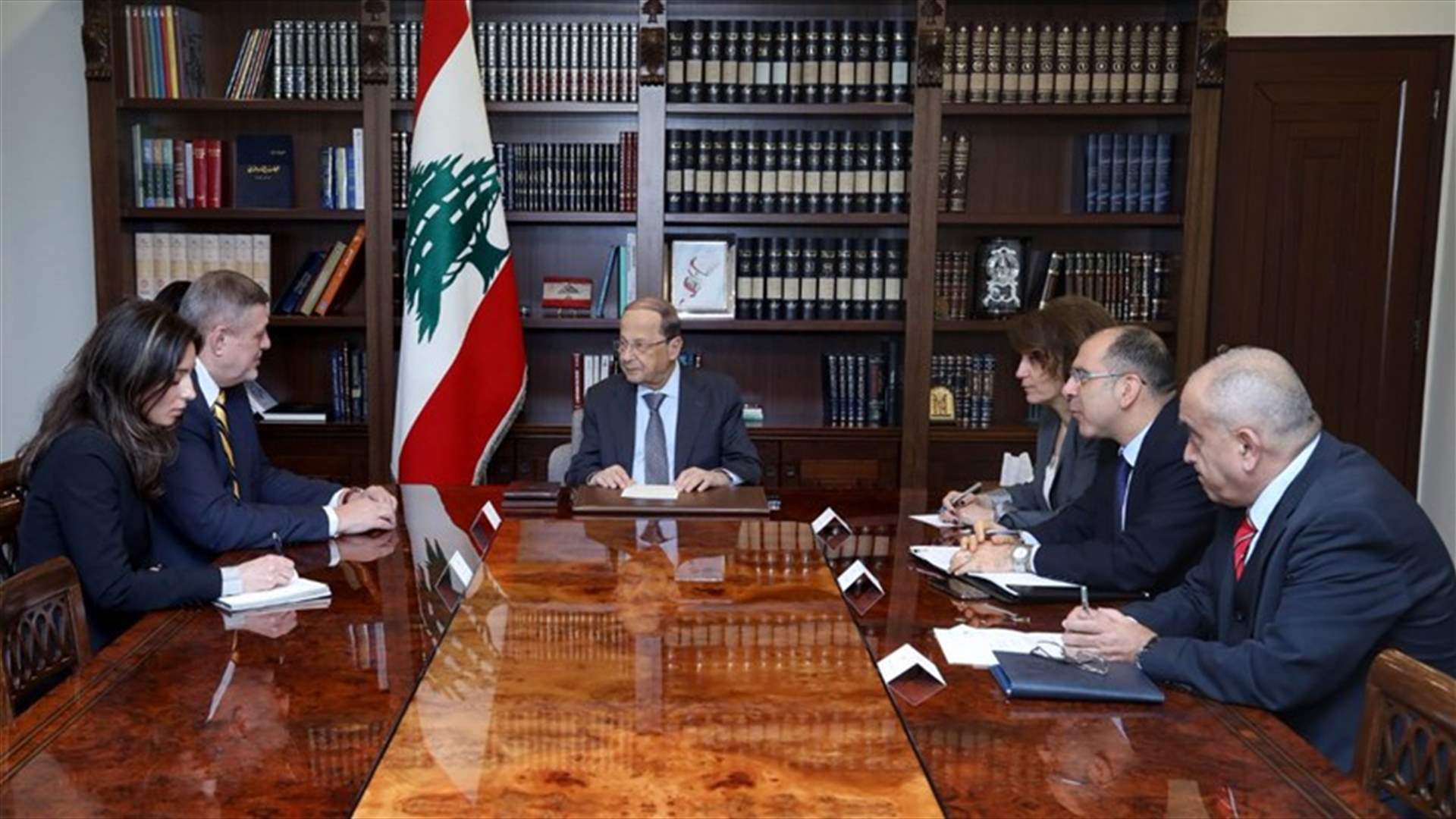 عون اطلع المنسق الخاص للأمم المتحدة على محادثاته في نيويورك
