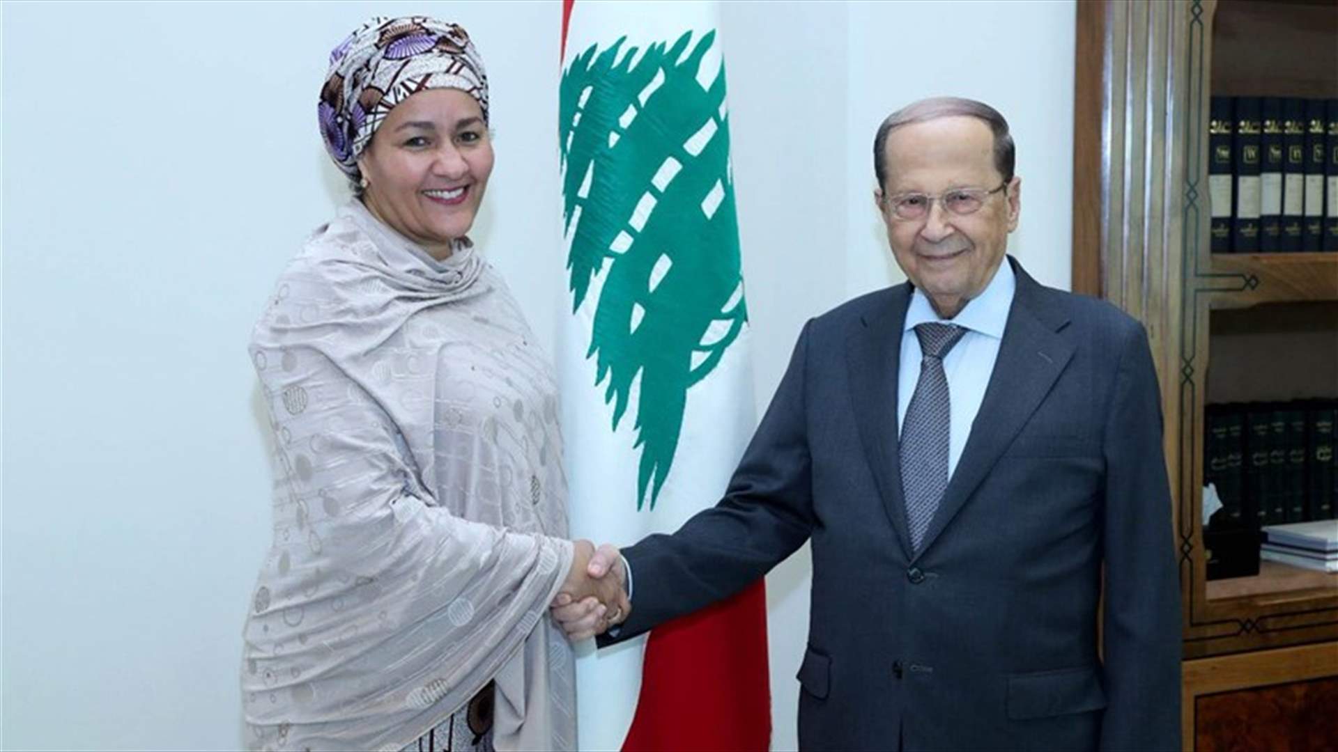 عون استقبل نائبة الامين العام للامم المتحدة: لبنان يتطلع للتنسيق الكامل في عودة النازحين ودعم النهوض الاقتصادي