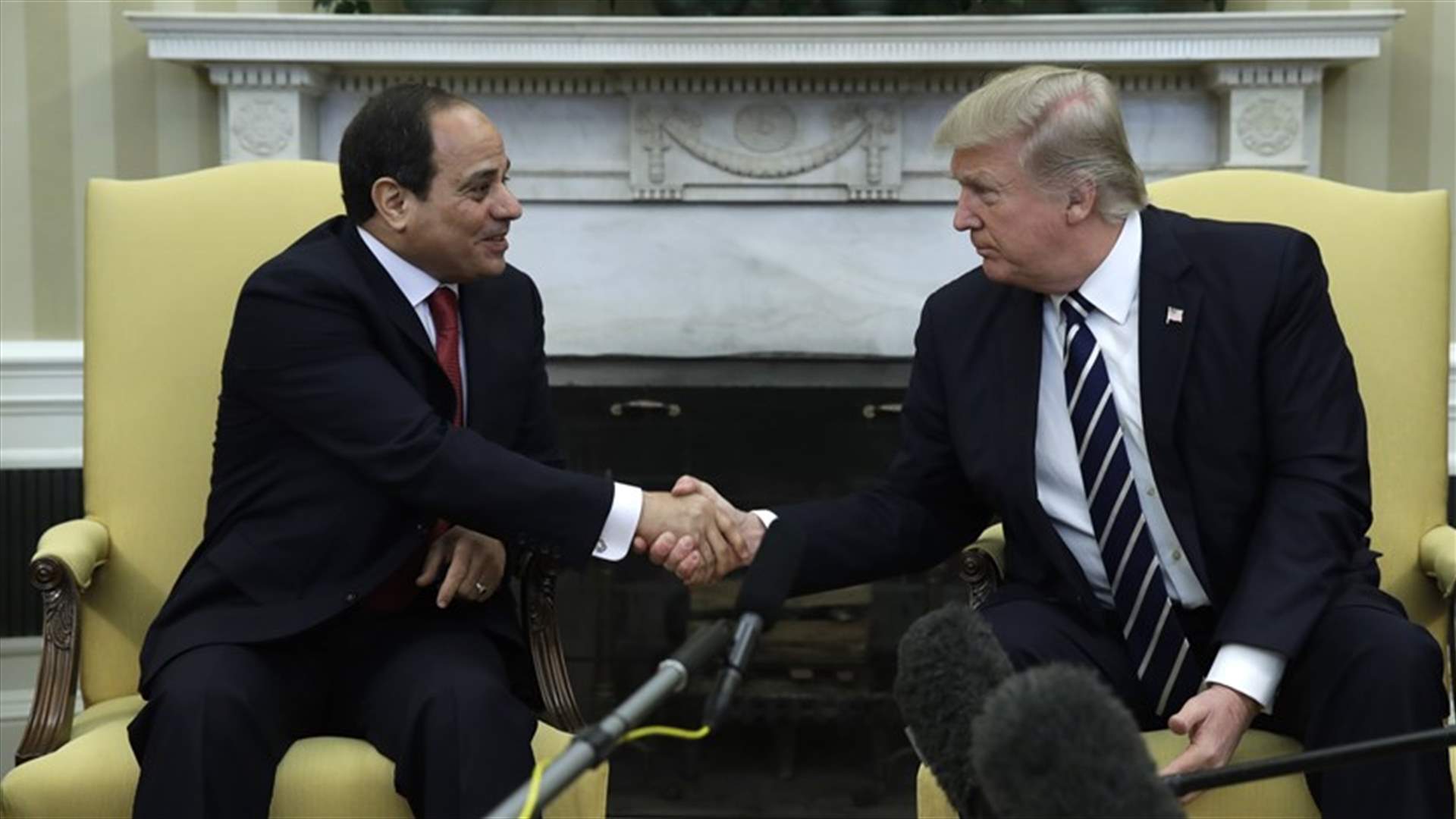 ترامب: تقدم كبير تحقق مع مصر في ما يتعلق بمكافحة الإرهاب