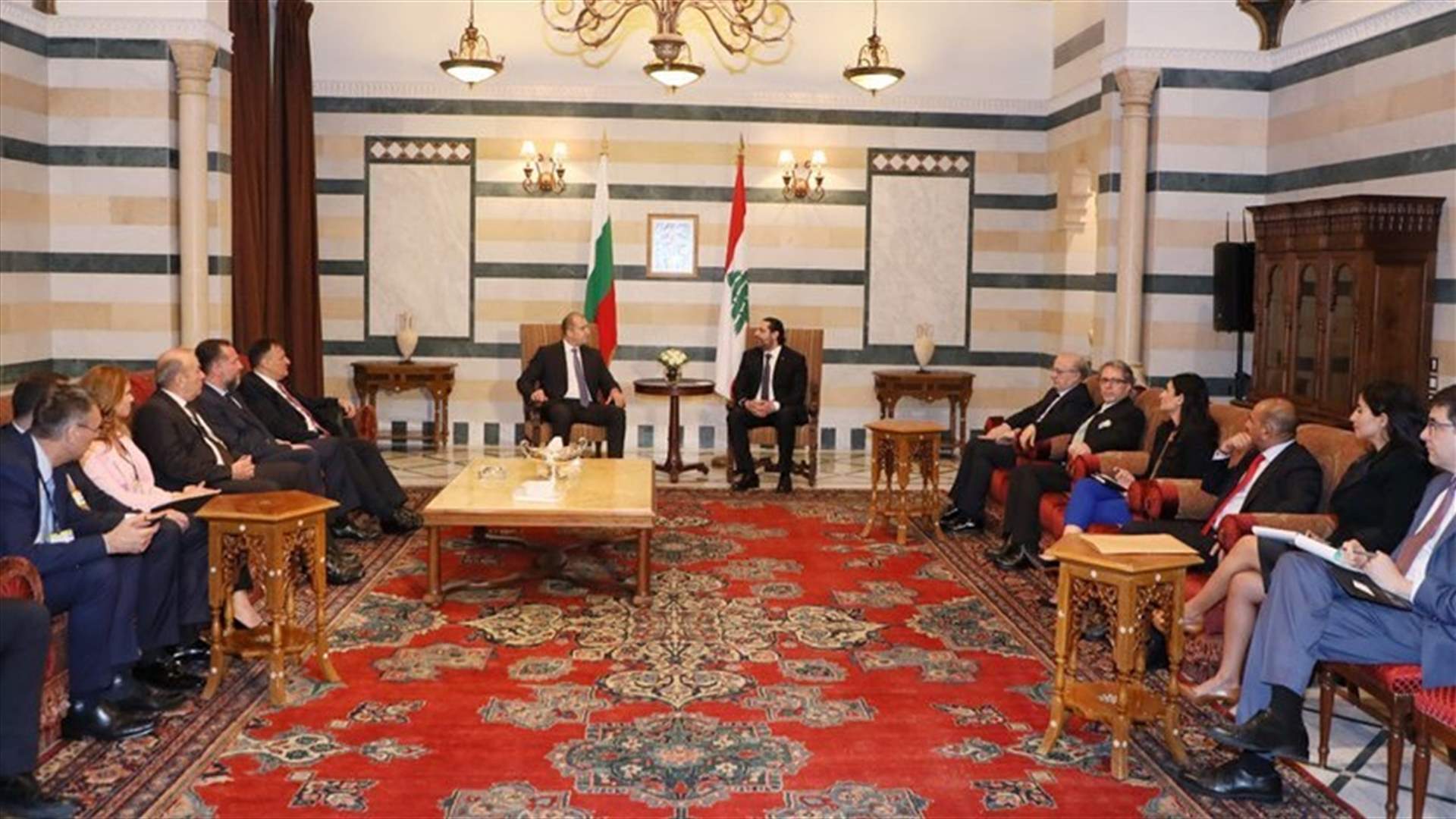 PM Hariri discusses latest developments in Lebanon and the region with Bulgarian president