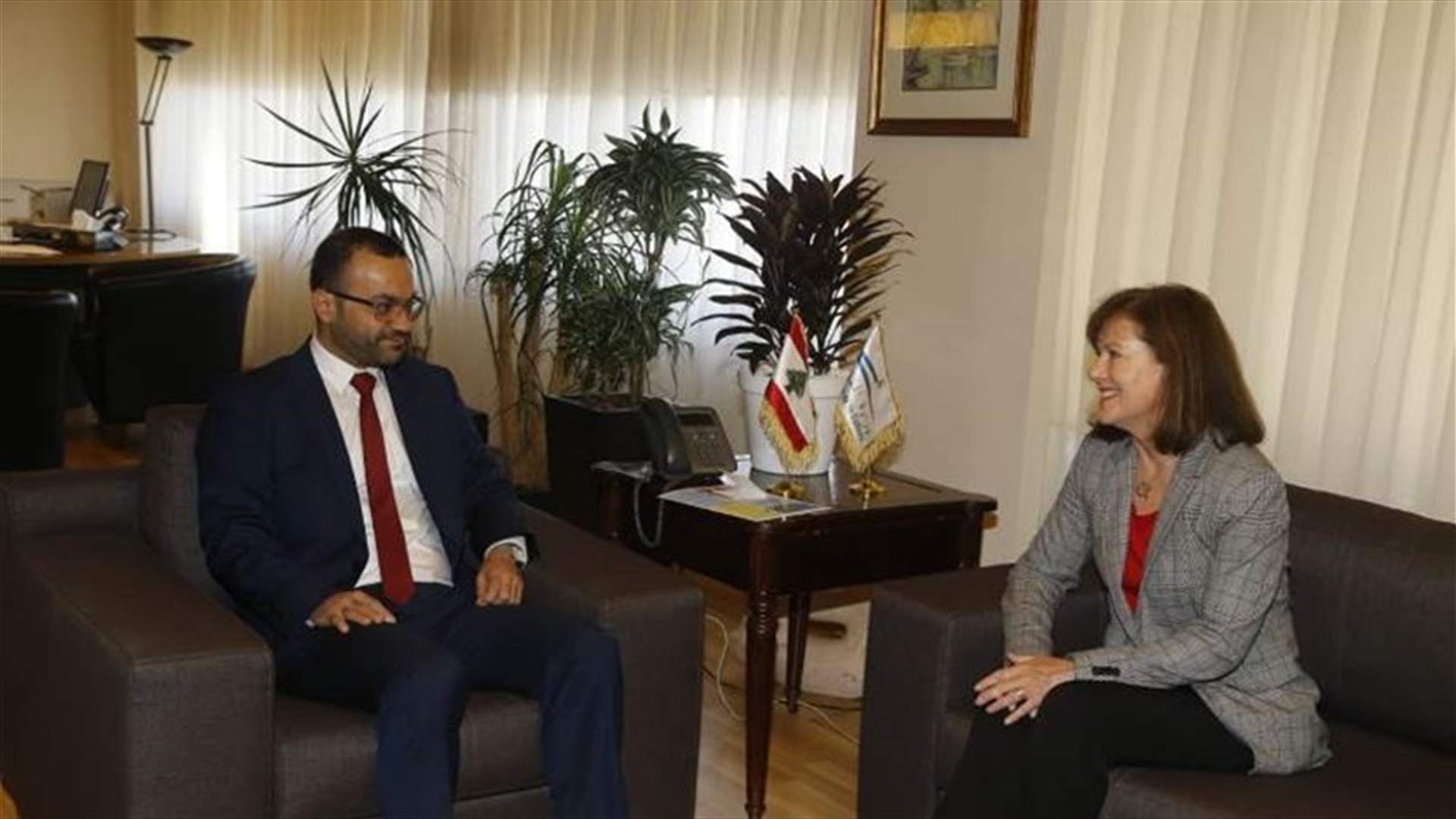 ريتشارد بحثت مع داود في التعاون الثقافي بين لبنان والولايات المتحدة