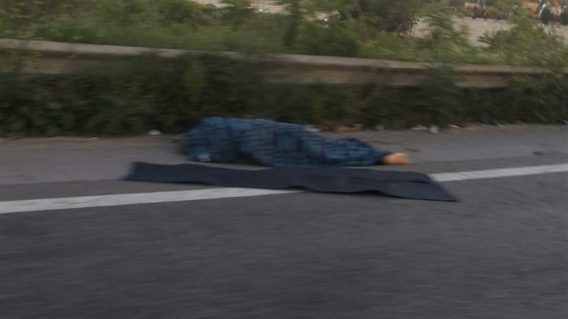 قتيل صدماً على المسلك الغربي لجسر المدفون (صورة)