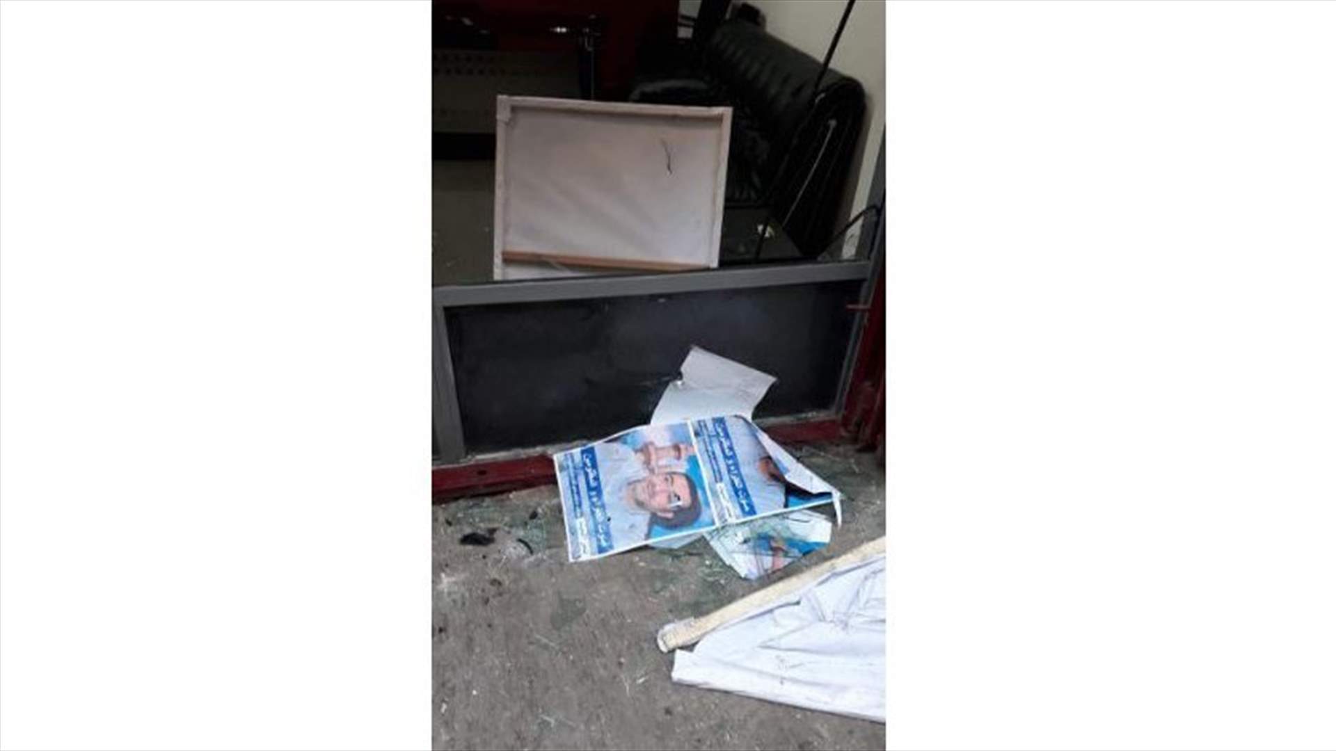Office of Tripoli by-elections candidate Omar al-Sayyed vandalized