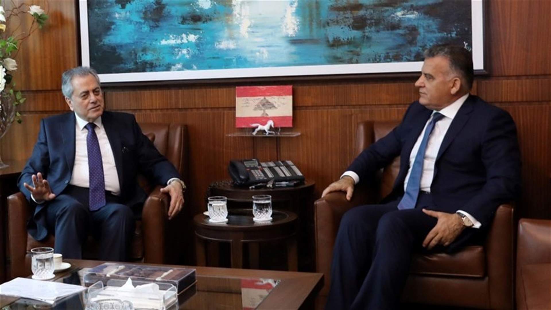 Maj. Gen. Ibrahim meets with Syrian ambassador, discussed Syrian refugees’ affairs