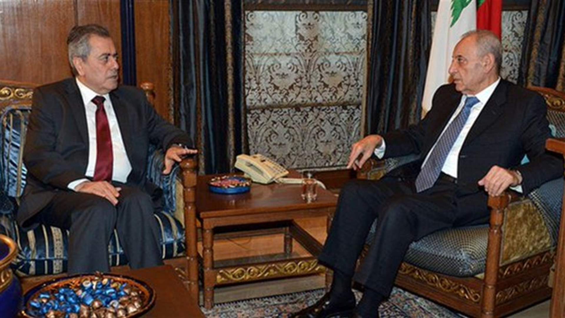 Berri meets Syrian envoy in Ain el-Tineh