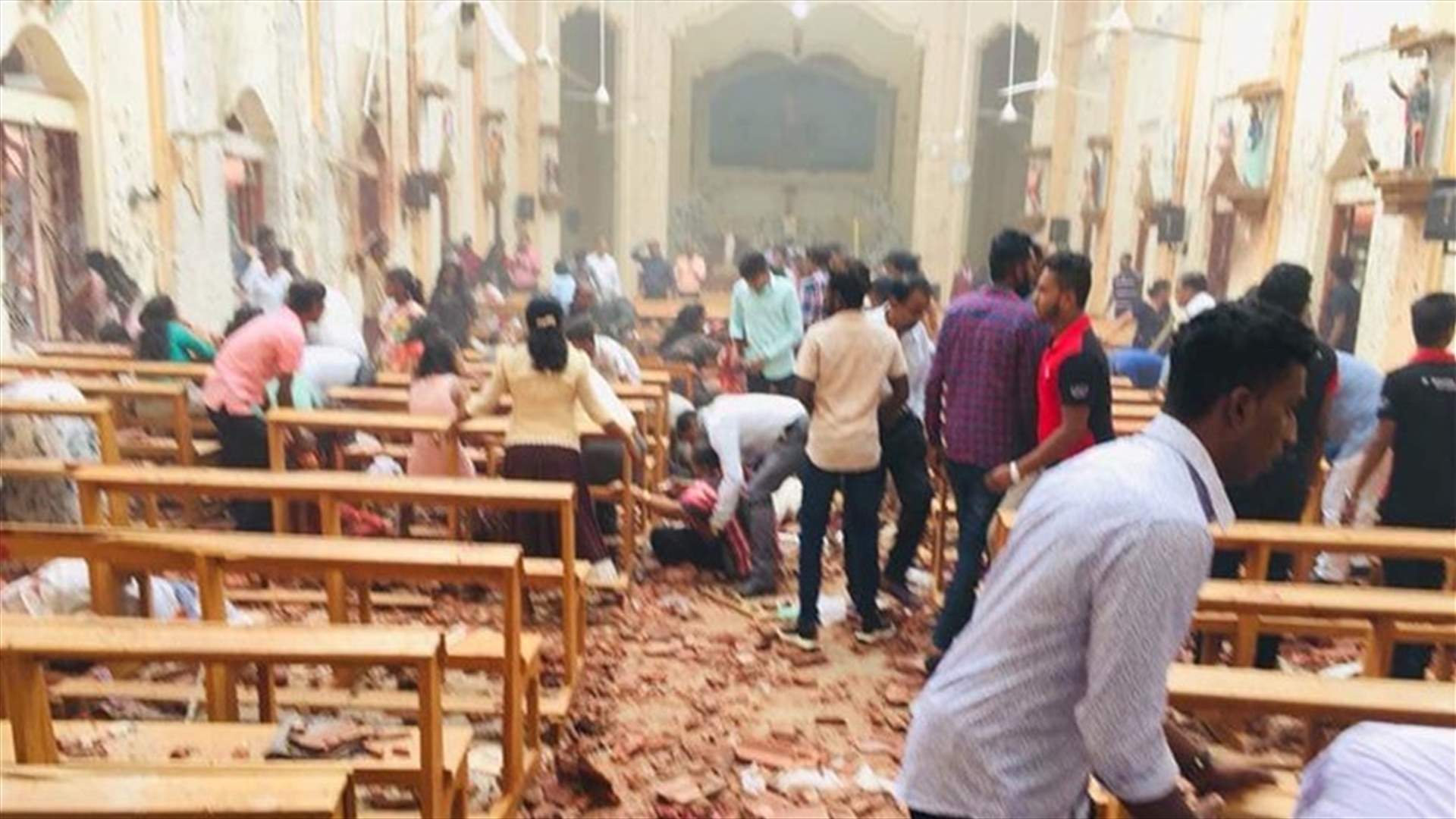 الصور الأولية بعد الانفجارات التي هزت سريلانكا تزامنا مع قداديس عيد الفصح