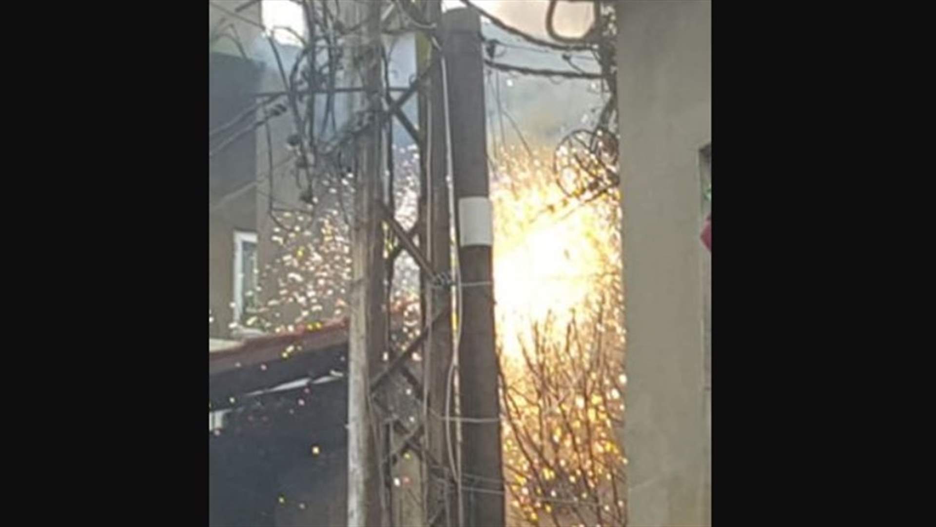 حريق في محول الكهرباء الرئيسي في فنيدق (صورة)