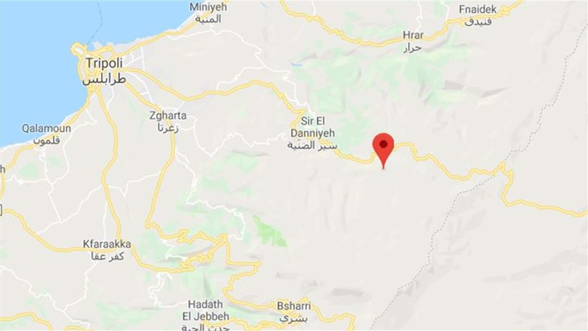 إصابة شاب بشكل بالغ نتيجة سقوط صخرة عليه في جرود الضنية