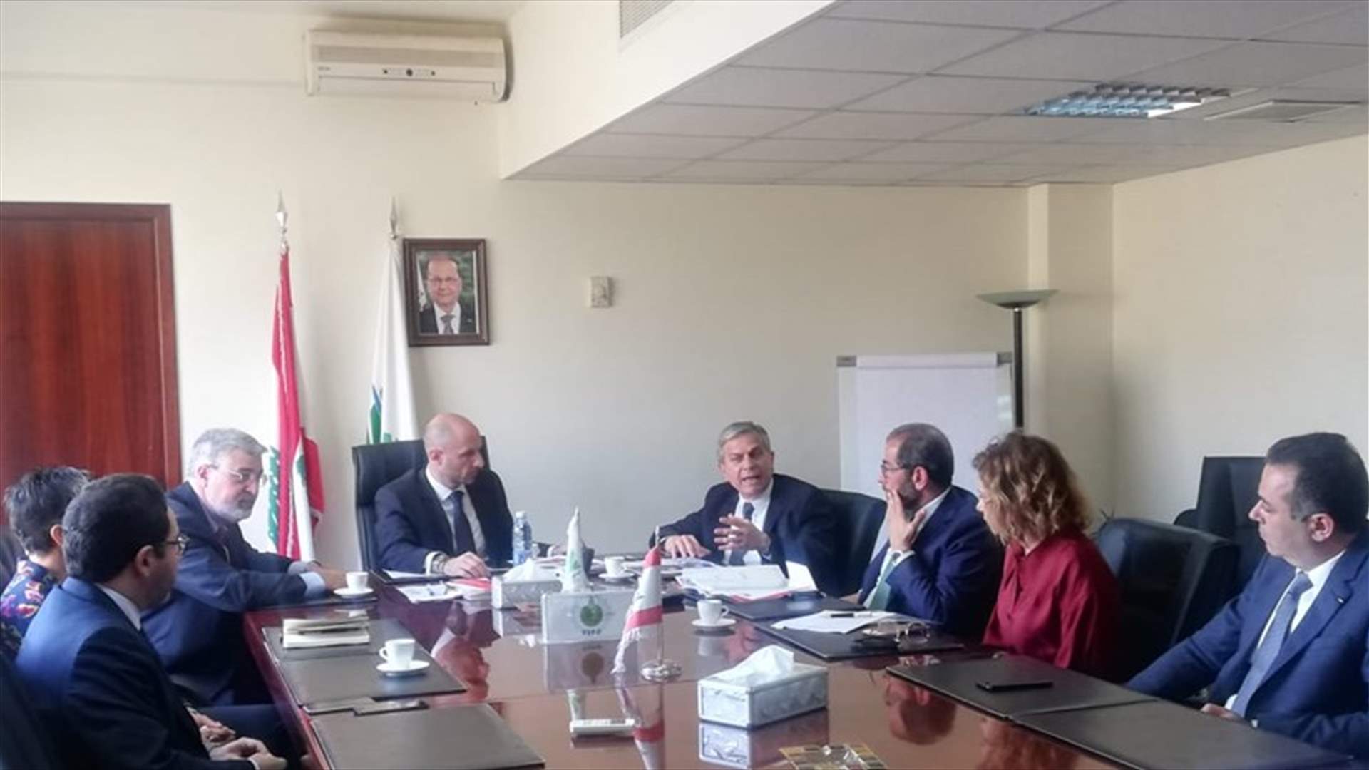 جريصاتي التقى وفداً من الجامعة الأميركية والمركز الطبي في بيروت