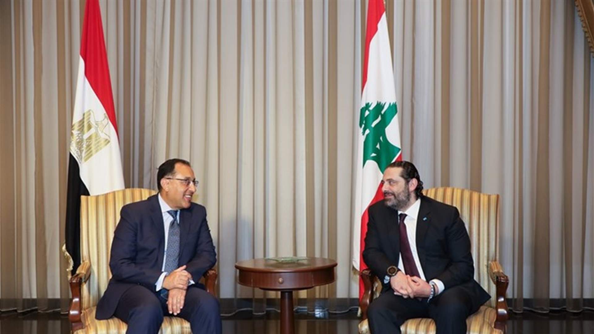 محادثات بين الحريري ونظيره المصري...