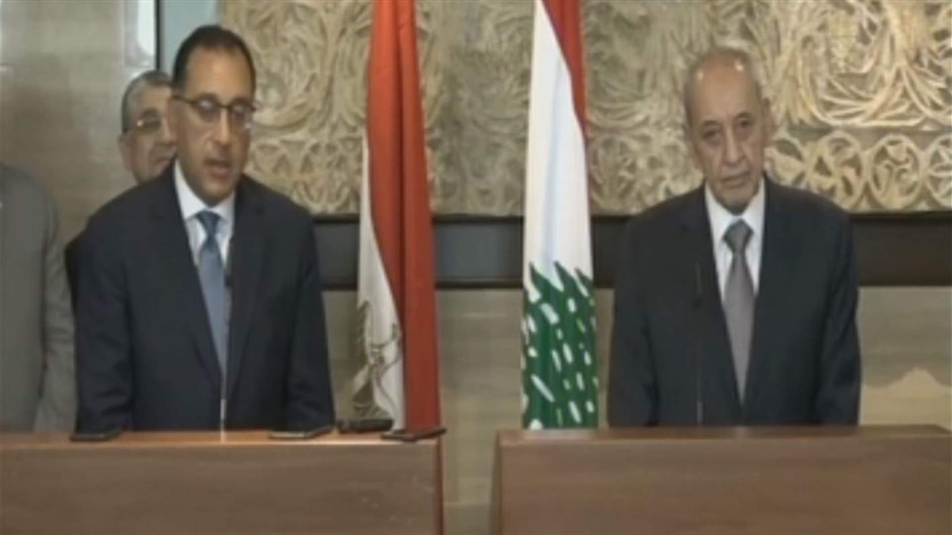 Speaker Berri meets with Egyptian PM Madbouli