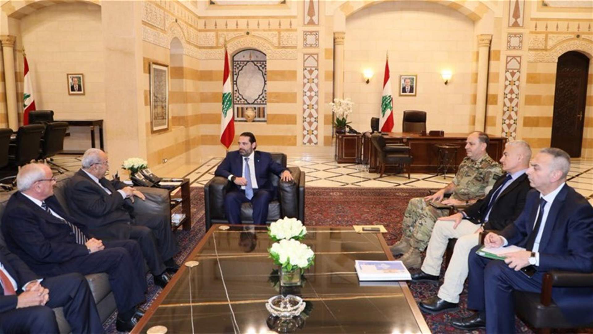 وفد من رابطة قدماء القوى المسلحة التقى الحريري... وبحث في قضية المتقاعدين