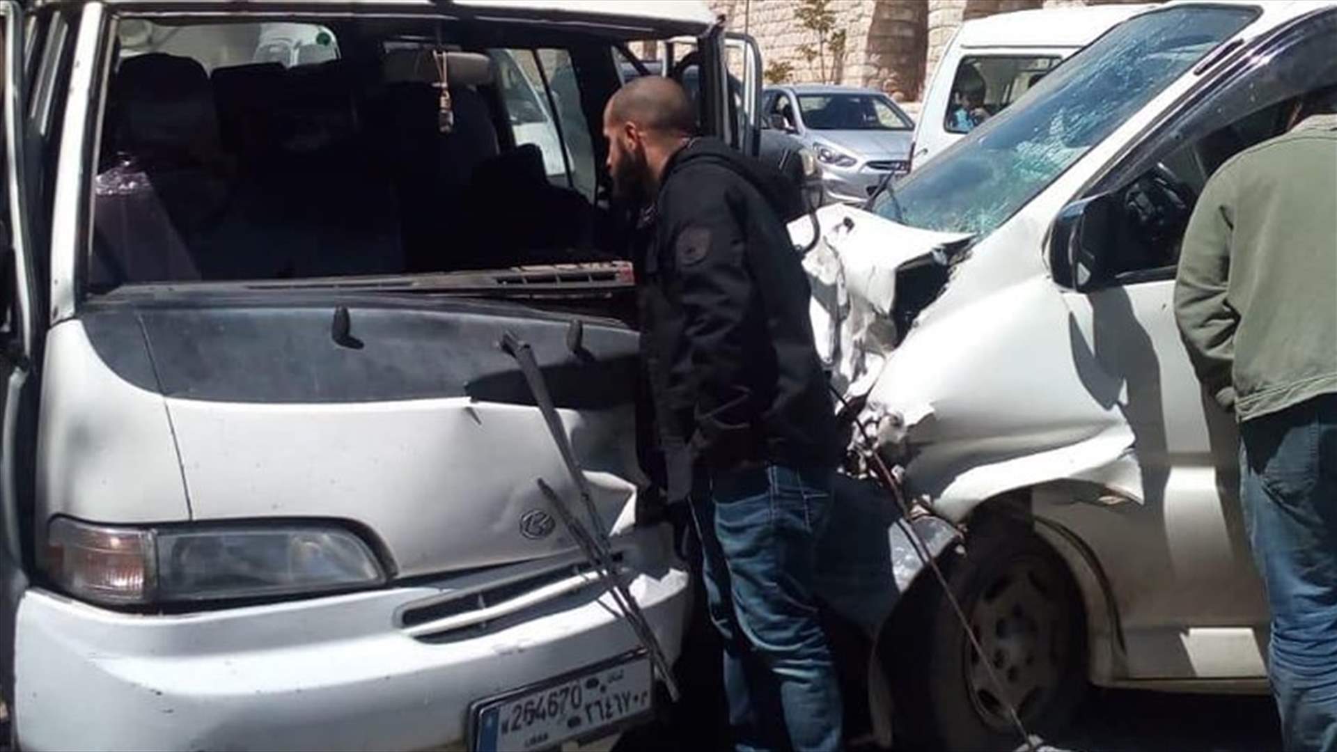 حادث سير في شمسطار (صورة)