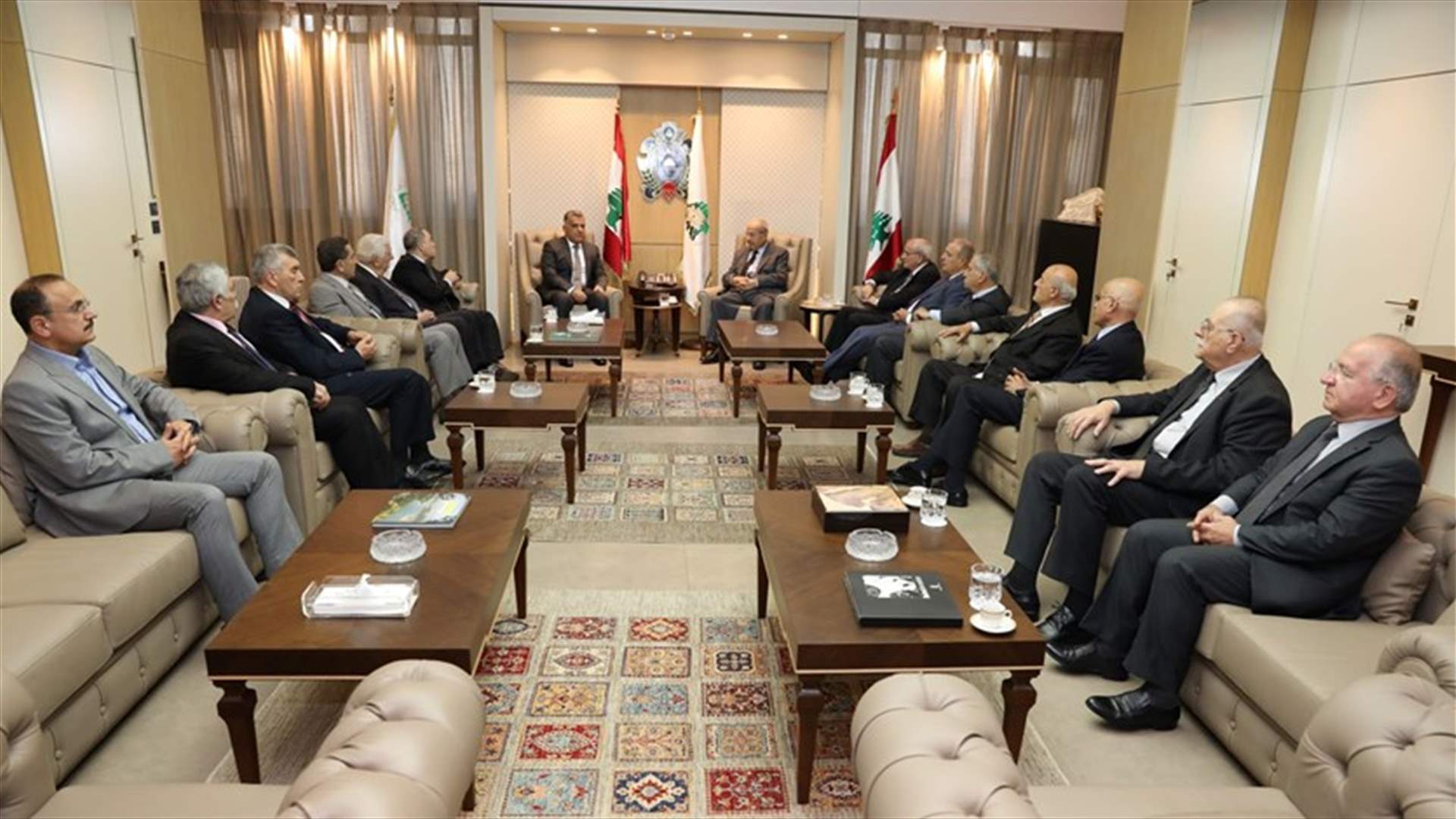 اللواء ابراهيم التقى وفدا من رابطة قدماء القوى المسلحة