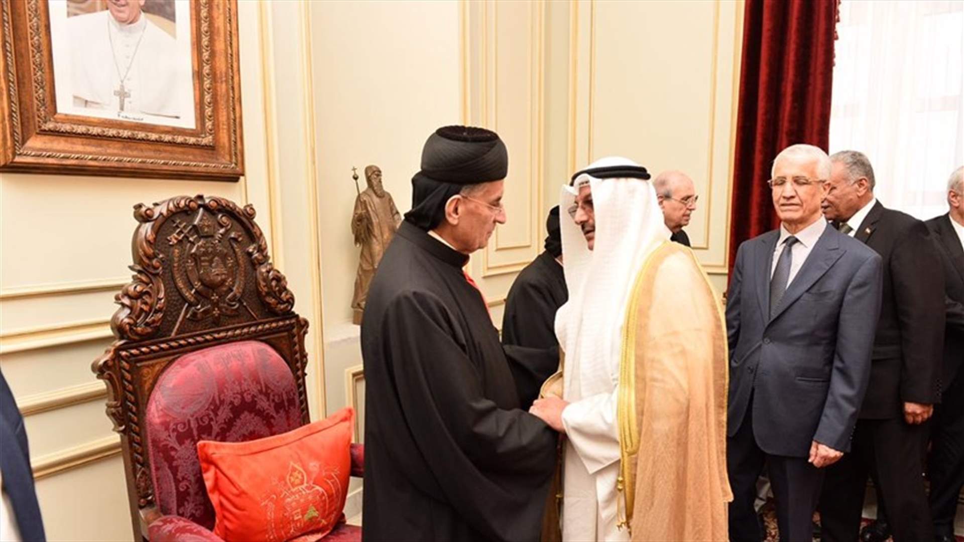 وفد من السفراء العرب عزى بصفير... القناعي: الخسارة ليست للبنان فقط وإنما لمشرقنا العربي