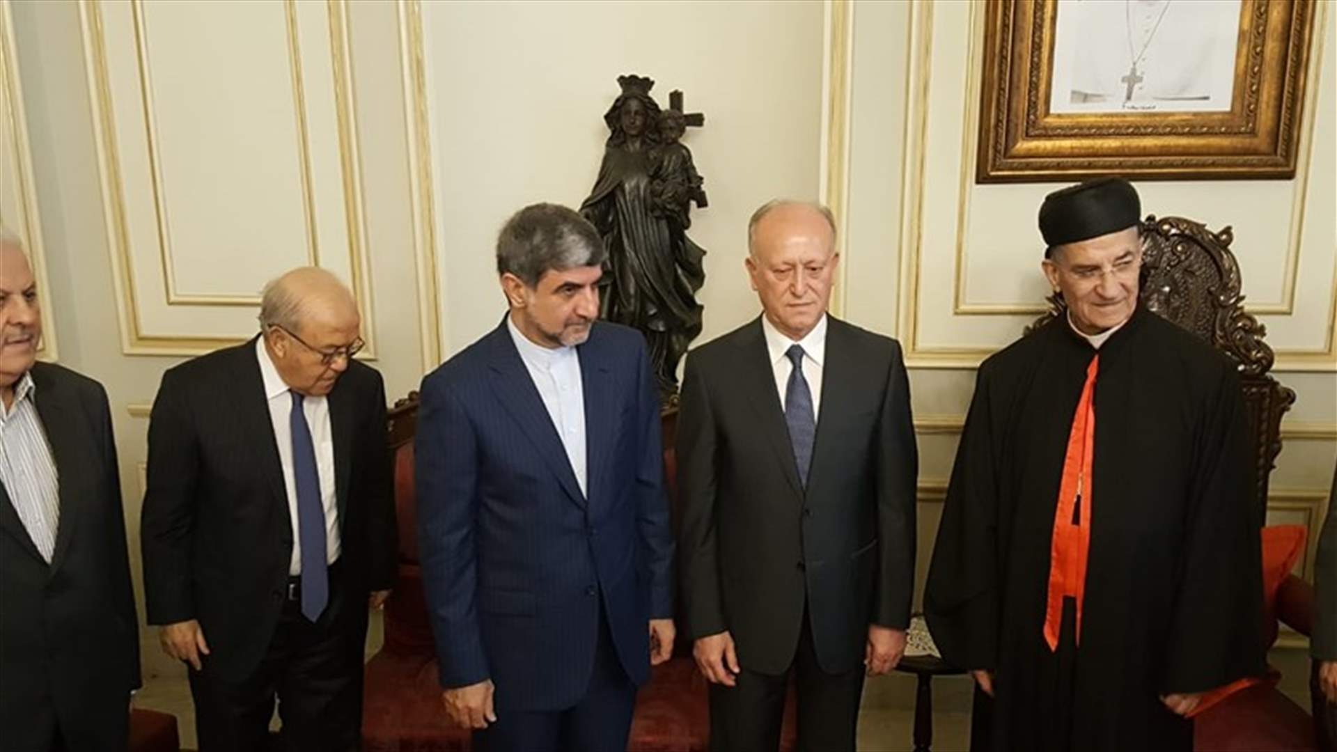 السفير الايراني من بكركي: صفير كان شخصية مرموقة