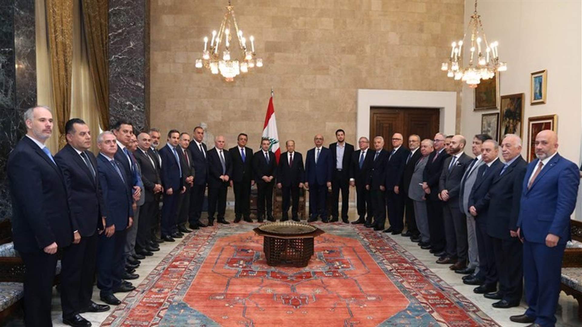 Aoun welcomes Abou Faour and delegation from Lebanese Industrialists’ Association