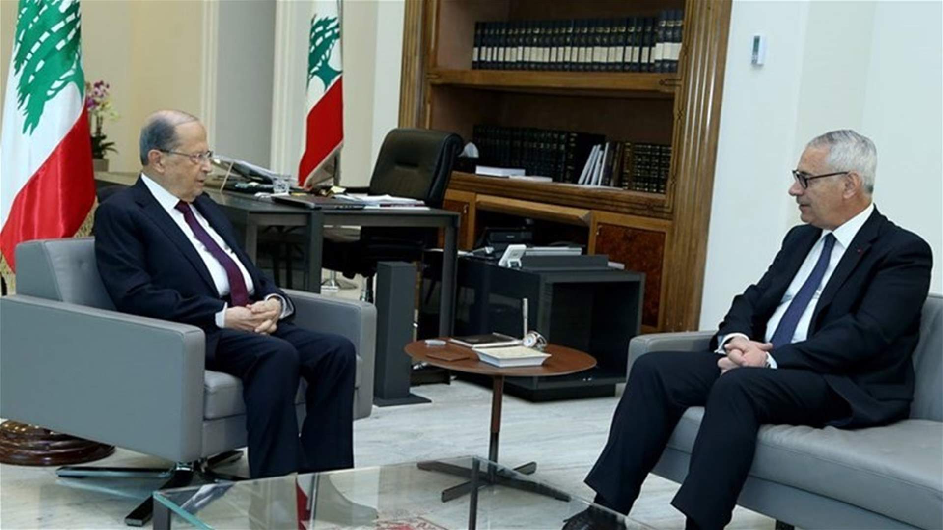 President Aoun discusses with Judge Fahed the need to preserve the rights of the judges