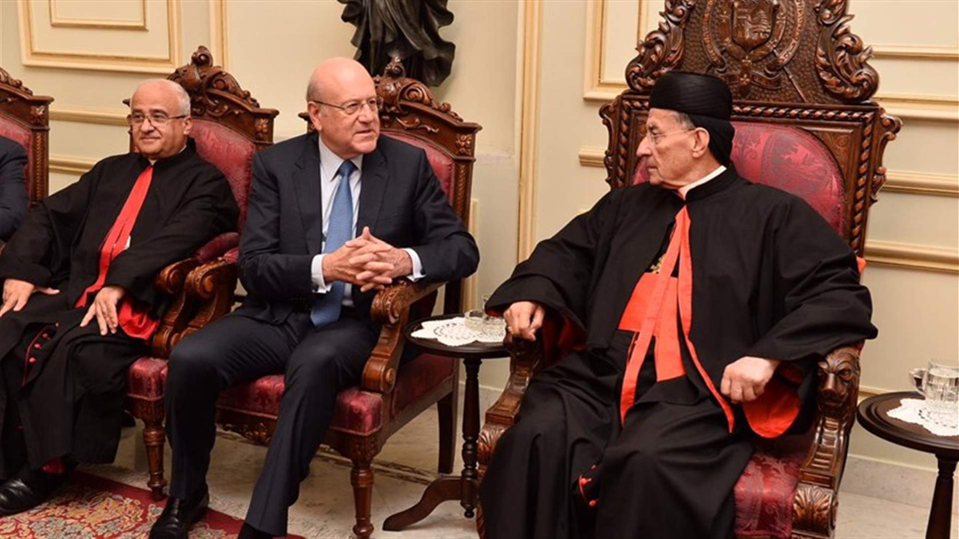 ميقاتي من بكركي: البطريرك صفير هو بكلمتين "لبناني أصيل"