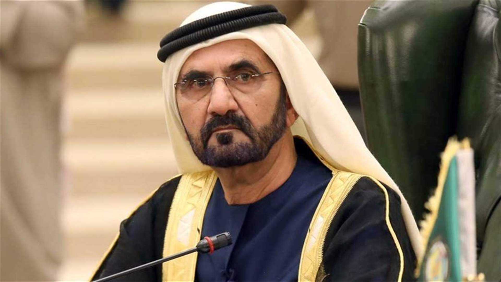 حاكم دبي يغرد معزيا برحيل البطريرك صفير...