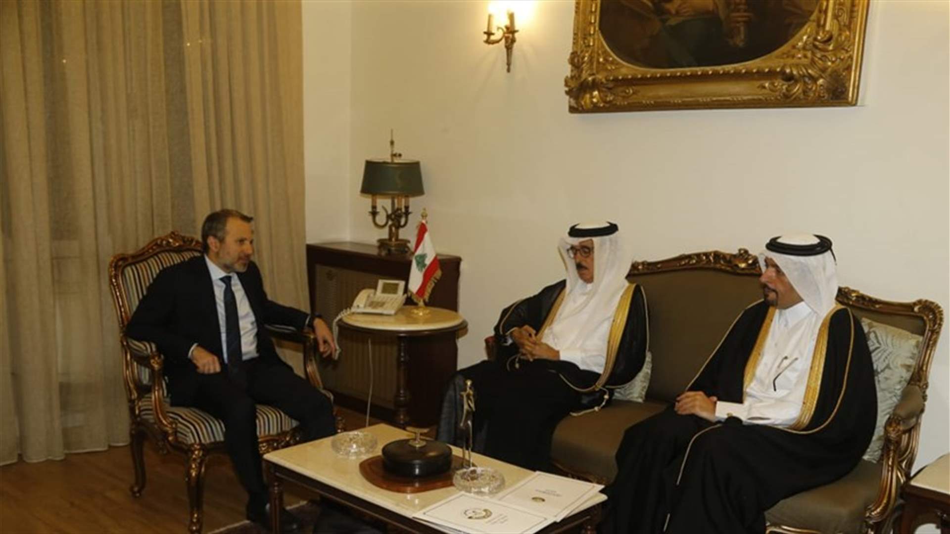 حمد بن عبد العزيز الكواري التقى باسيل: للبنان مكانة كبيرة لدى قطر