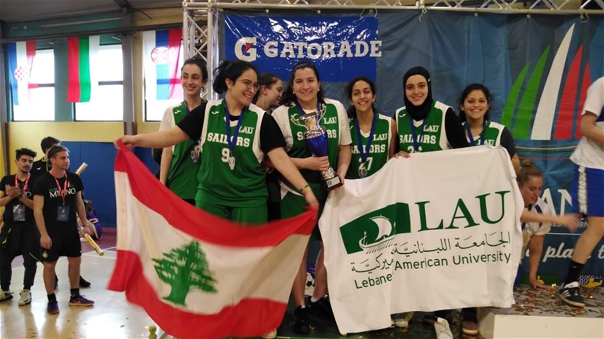 فريق LAU بيروت لكرة السلة اناث يحتل المركز الثاني في بطولة يوروميلانو 2019