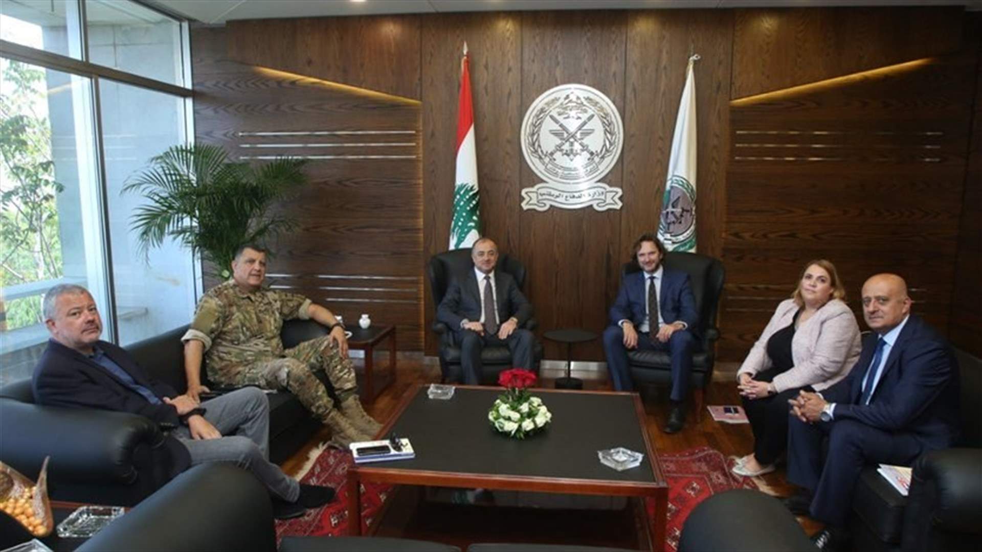 LAF Commander briefs Bou Saab on outcome of US visit