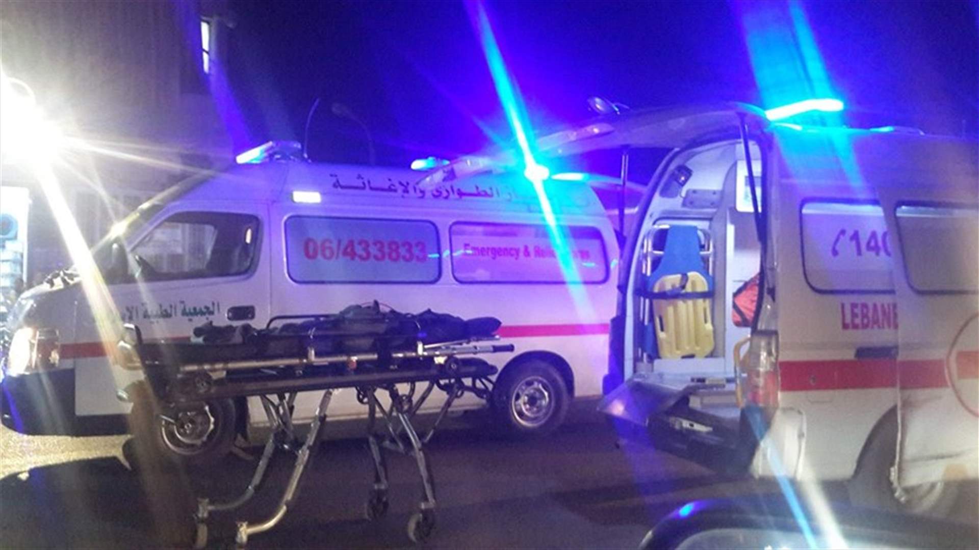 جريحان في حادث سير بين سيارتين على أوتوستراد ضهر العين في الكورة