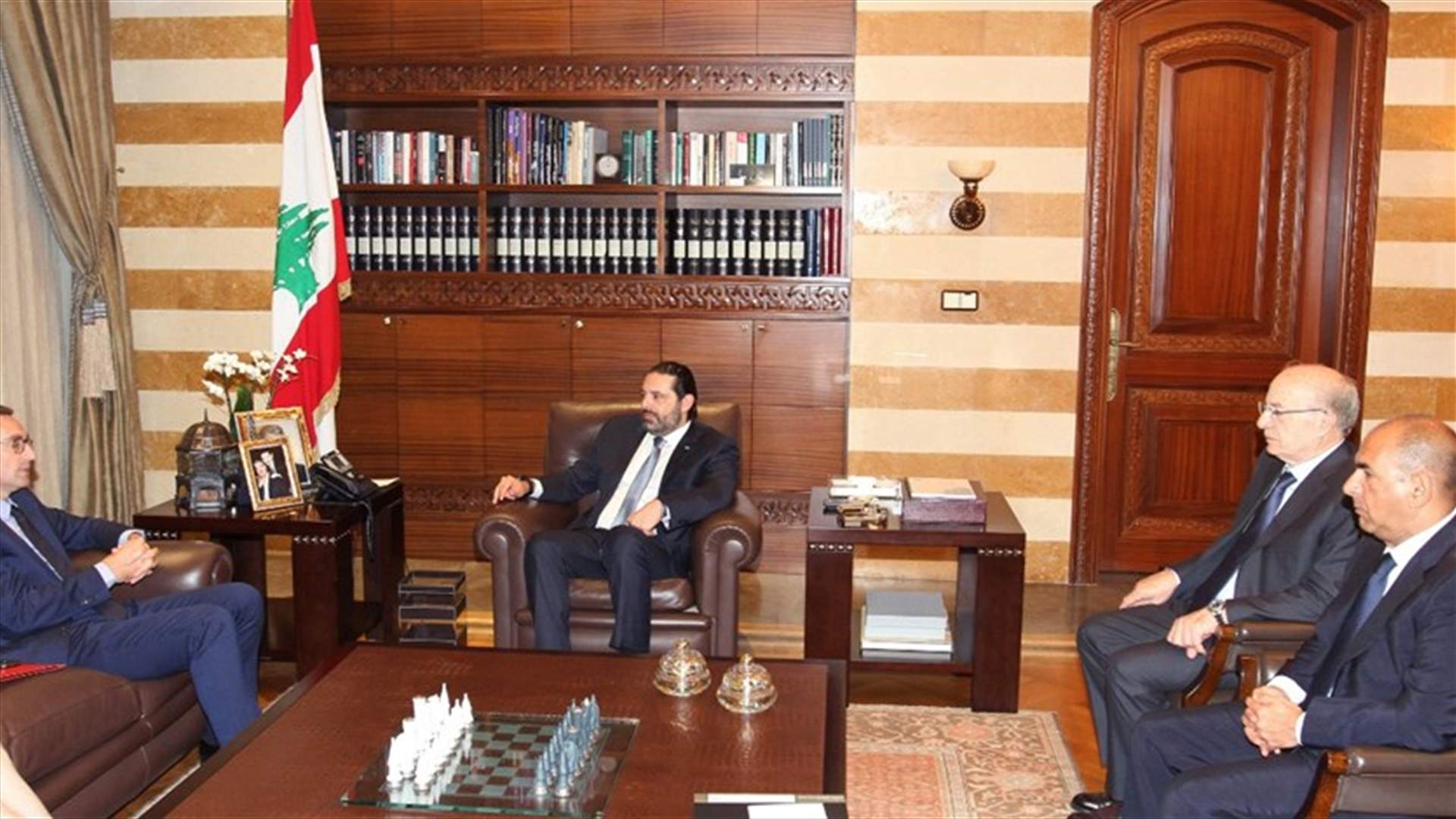 الحريري عرض مع لوشوفالييه الاوضاع والتقى السفير الصيني