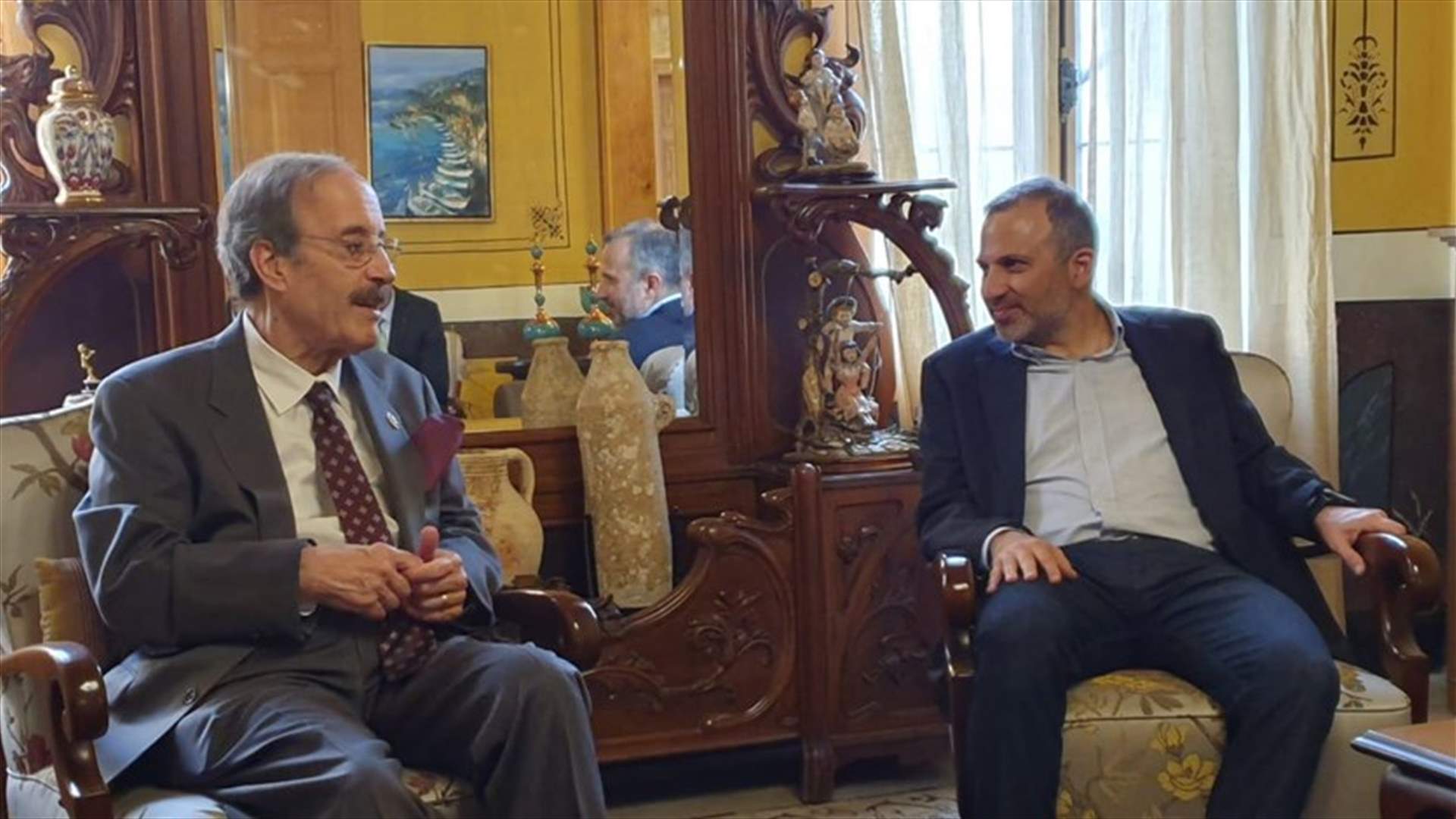 مستجدات منطقة الشرق الأوسط بين باسيل والنائب الأميركي ايليوت انغل