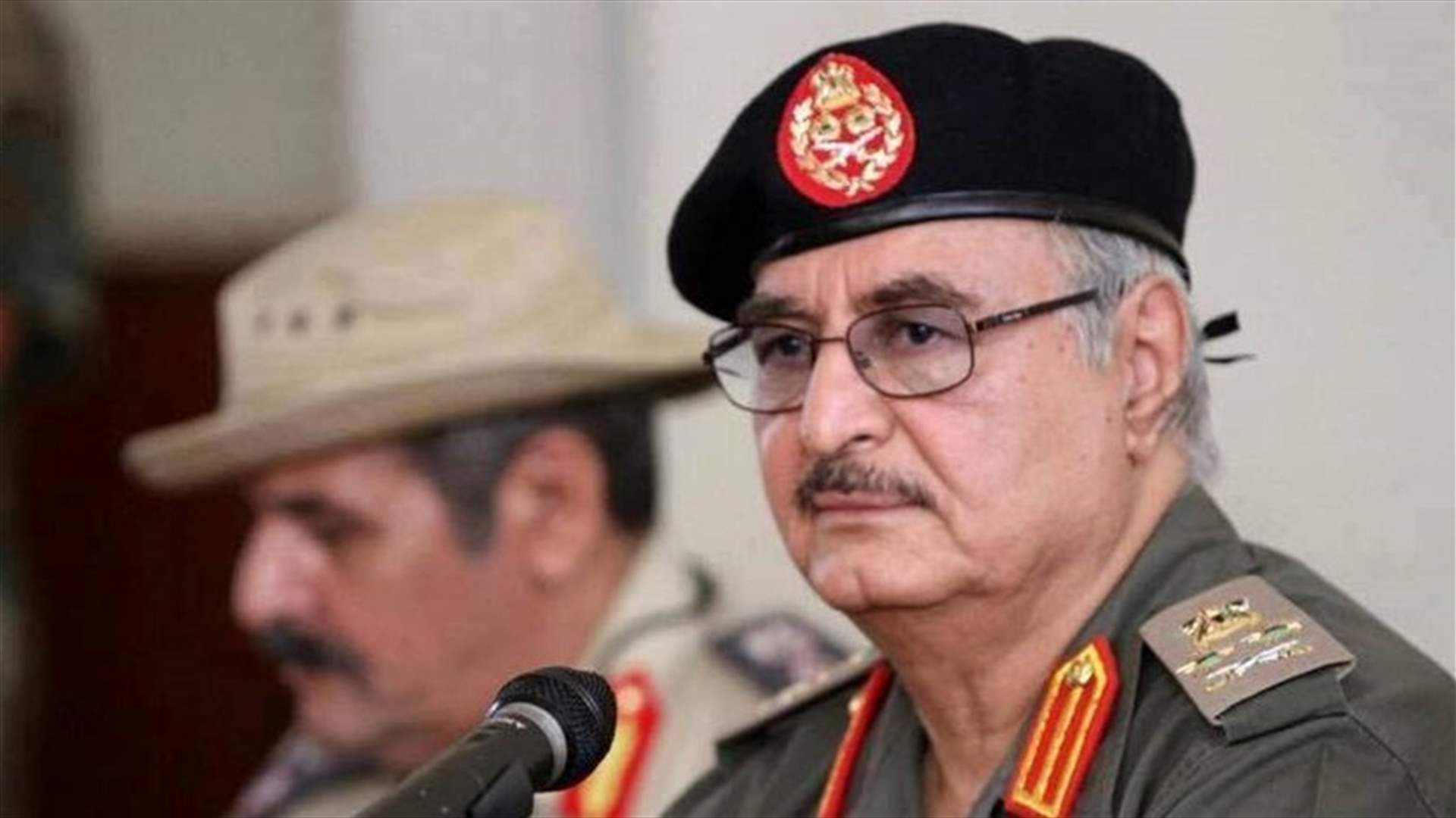 حفتر يتهم مبعوث الأمم المتحدة إلى ليبيا بالانحياز
