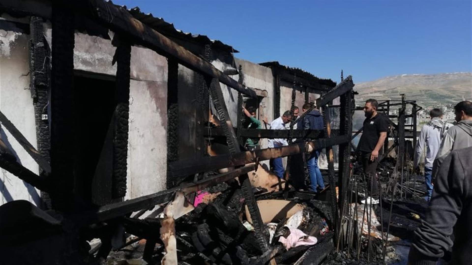 Fire in Syrian refugee settlement in Zahle kills one toddler-[PHOTOS]