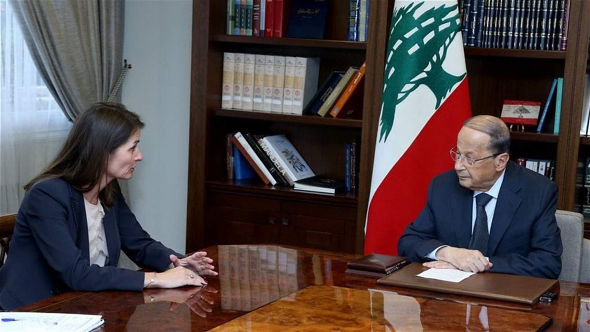 President Aoun meets with EU Ambassador Lassen