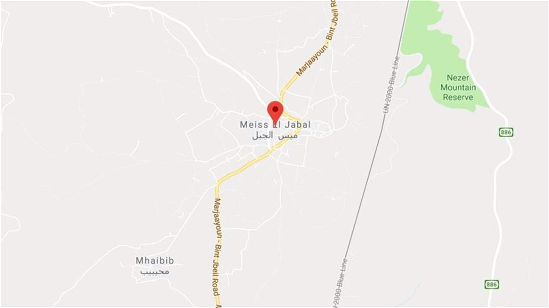 حريق كبير بين ميس الجبل وحولا أتى على مساحات واسعة من الأراضي الزراعية