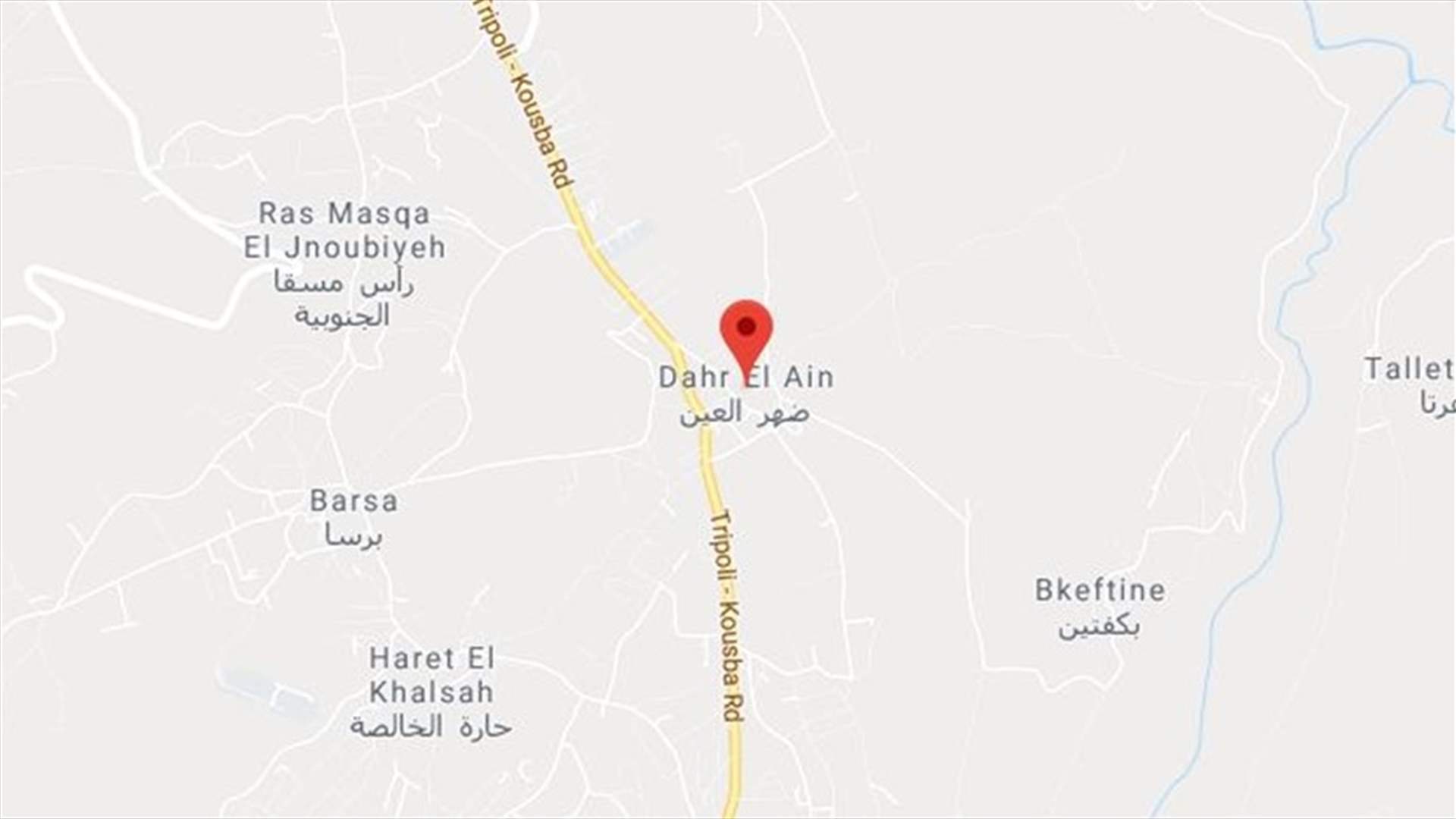 قتيل إثر انقلاب سيارته في أحد الوديان بالكورة