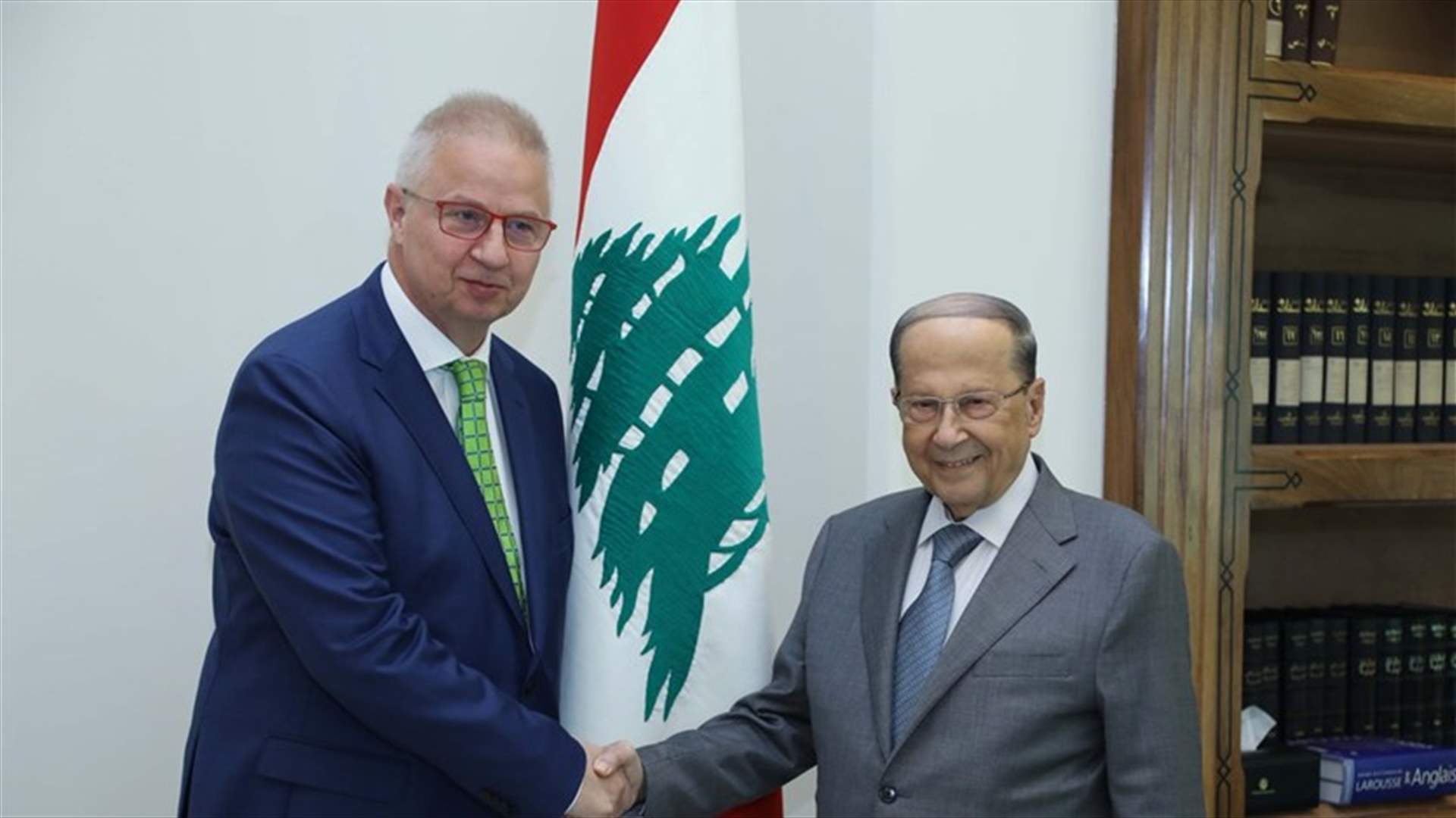 عون التقى وزير العدل الهنغاري والنائب الفرنسي G&eacute;rard Bapt