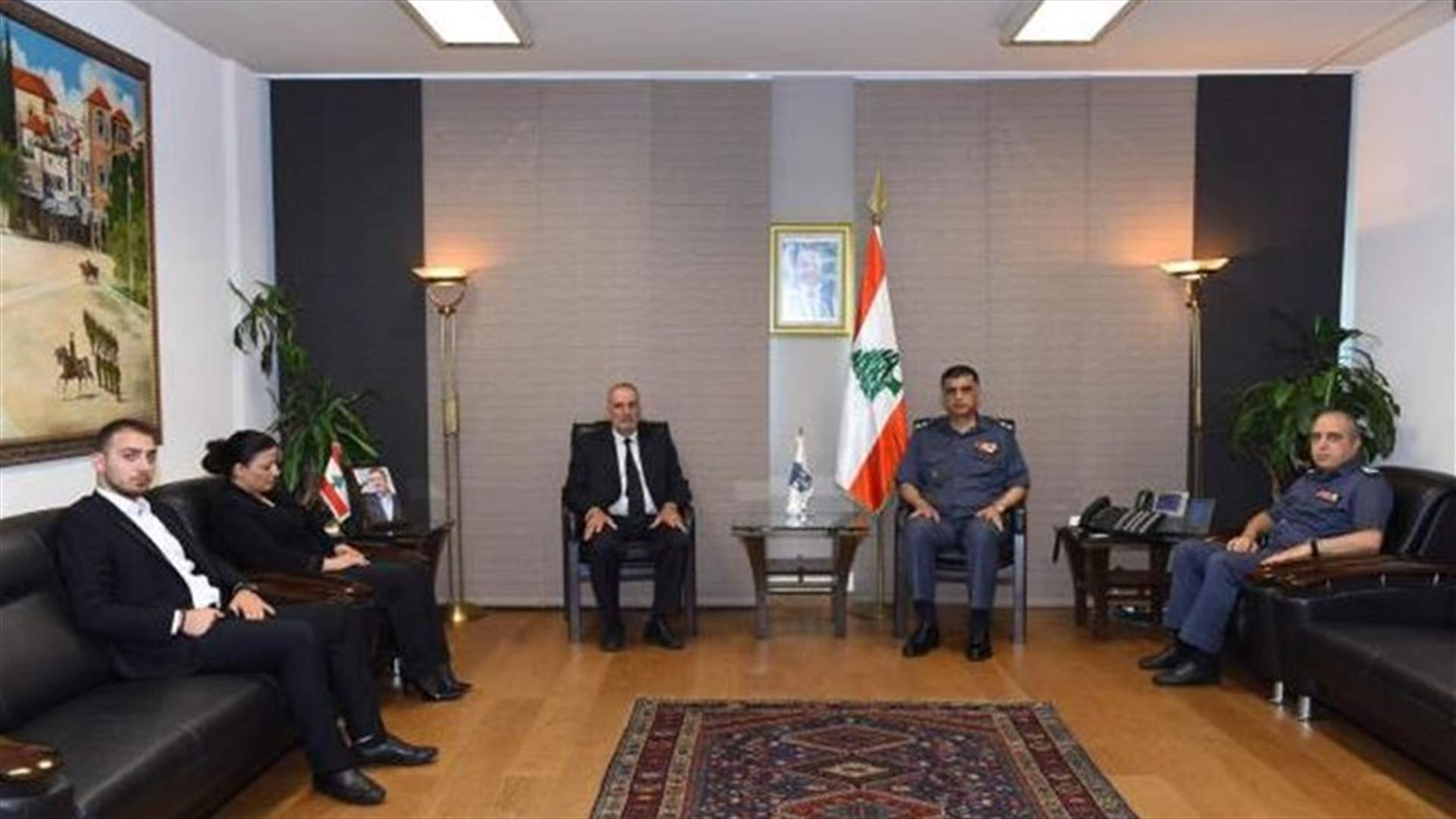 اللواء عثمان استقبل عائلة الرقيب الشهيد جوني خليل