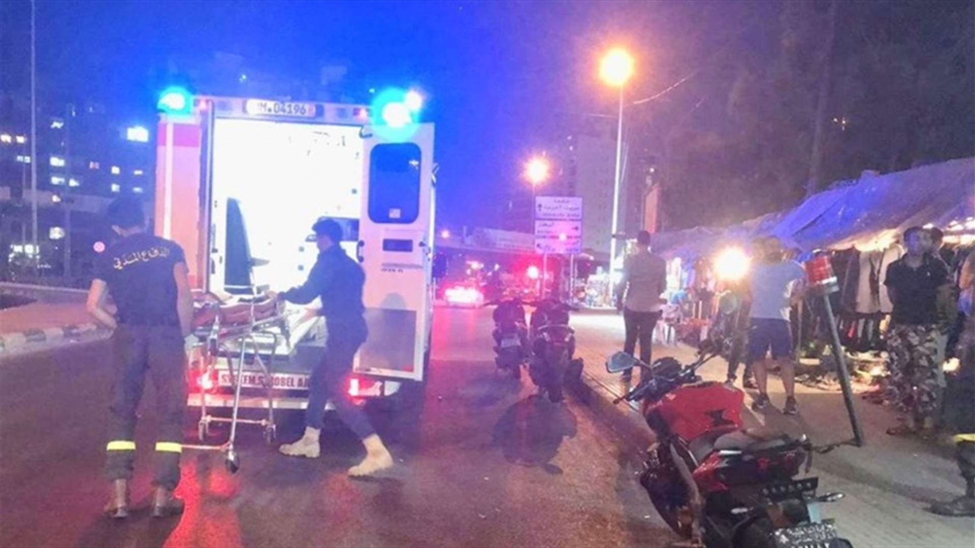 نقل رجل مسنّ الى المستشفى ... والـ Moto ambulance قدّمت الاسعافات الاولية