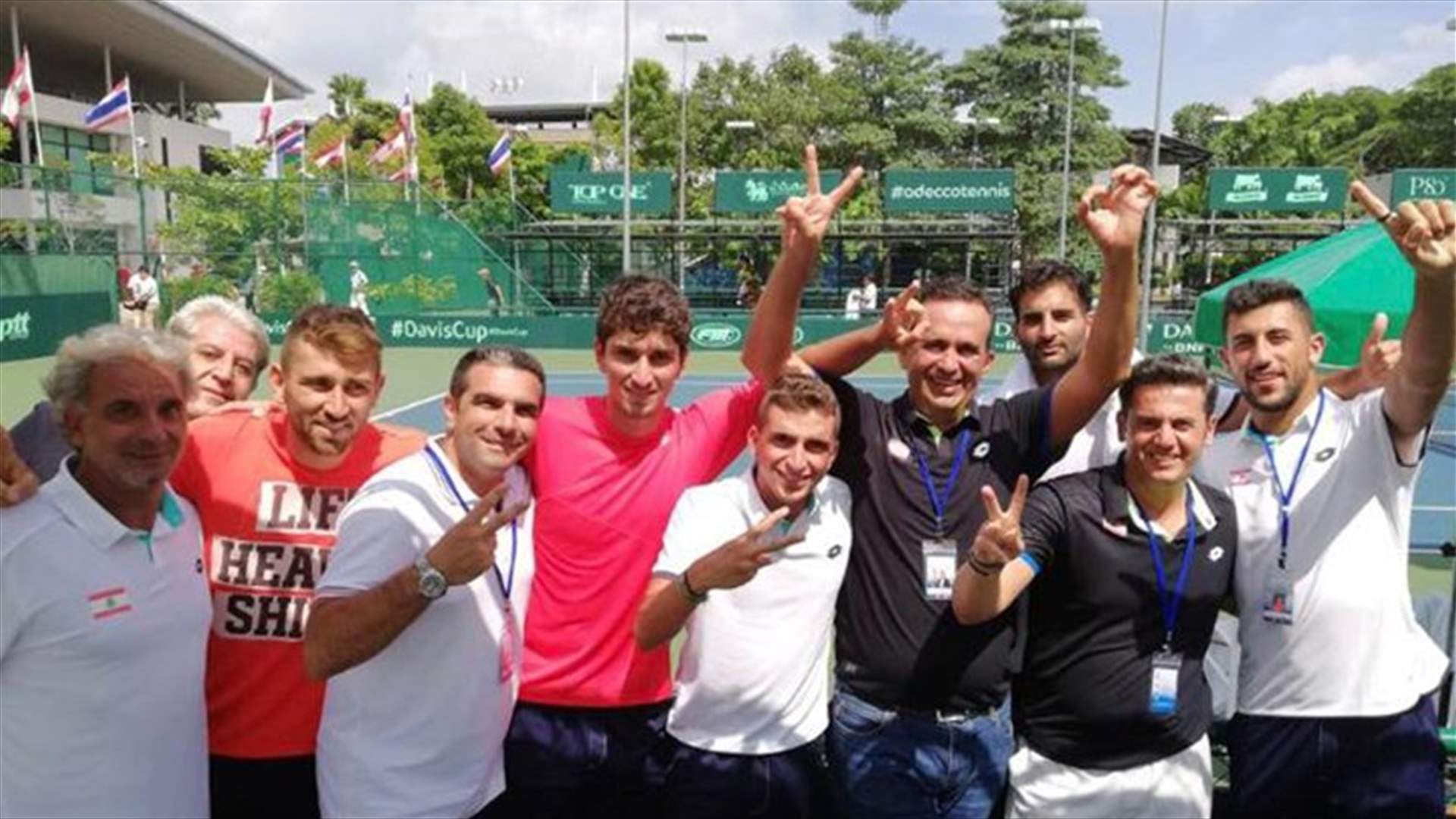 لبنان يواجه اوزباكستان في نهائي المجموعة الأولى لكأس ديفيس