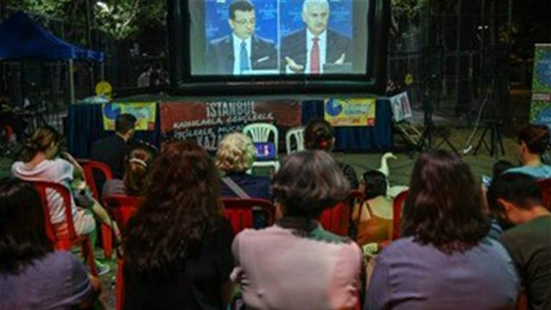 Istanbul candidates clash on TV before election test for Erdogan