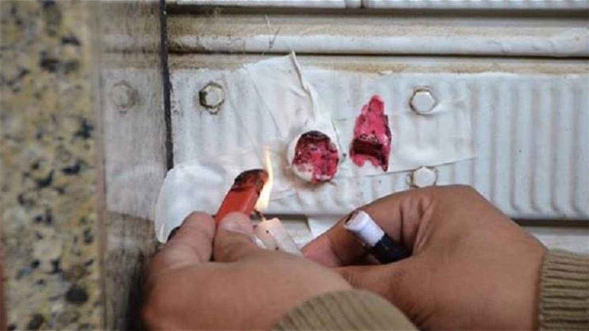ختم مشتل زراعي يديره سوري في حداثا بالشمع الأحمر